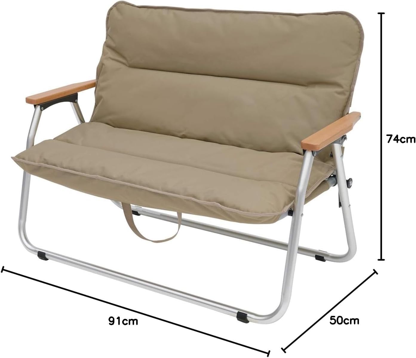 Amazon.co.jp: グッドラックソファ 車内で棚になる2人掛け折りたたみ